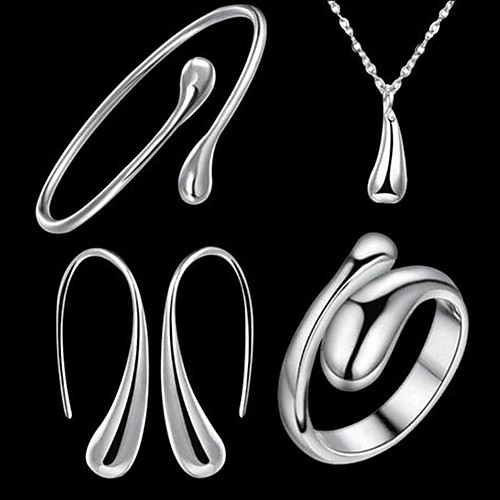 

Women's Jewelry Set Simple Earrings Jewelry Silver For Festival