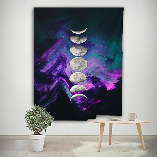 

The moon in the uncertain tapestries background cloth decorative cloth polyester fiber material