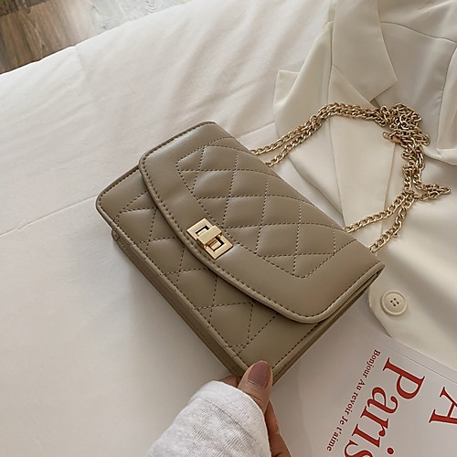 

Women's PU Crossbody Bag Solid Color White / Black / Khaki