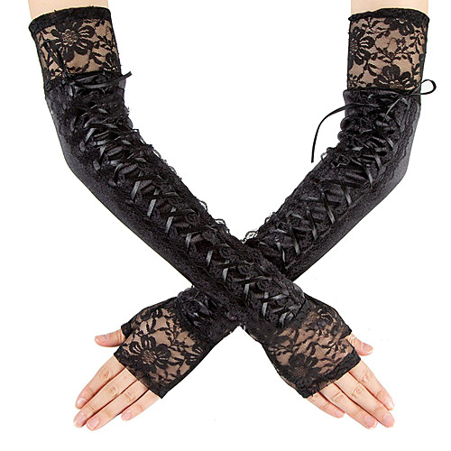 

Gloves Lace Fingerless Christmas Satin For Lolita Cosplay Halloween Carnival Women's Costume Jewelry Fashion Jewelry