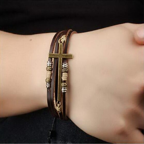 

Men's Vintage Bracelet Retro Love Stylish Vintage Fur Bracelet Jewelry Brown For Wedding Party Daily