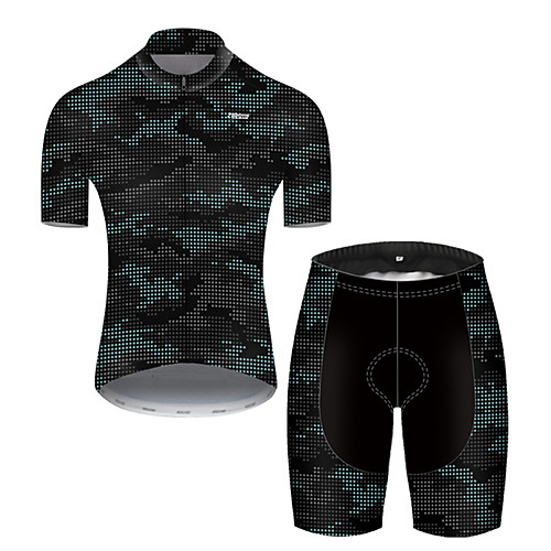 

21Grams Men's Short Sleeve Cycling Jersey with Shorts Camouflage Camo / Camouflage Bike Breathable Sports Patterned Mountain Bike MTB Road Bike Cycling Clothing Apparel / Stretchy