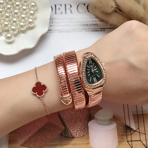 

Women's Quartz Watches Fashion Rose Gold Alloy Chinese Quartz Rose Gold White / Black GoldenBlack Casual Watch Analog One Year Battery Life
