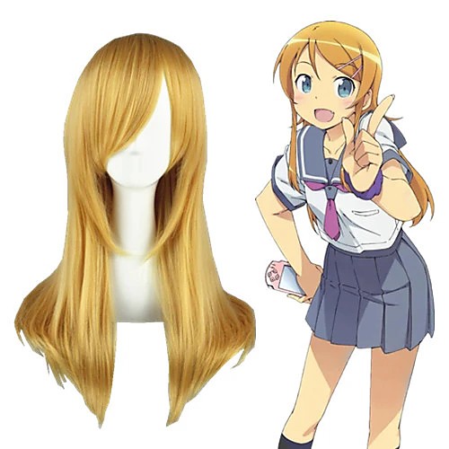 

Cosplay Costume Wig Cosplay Wig Kousaka Kirino Ore No Imouto Ga Konna Ni Kawaii Wake Ga Nai Portable Straight Cosplay Halloween With Bangs Wig Blonde Long Blonde Synthetic Hair 23 inch Women's Anime