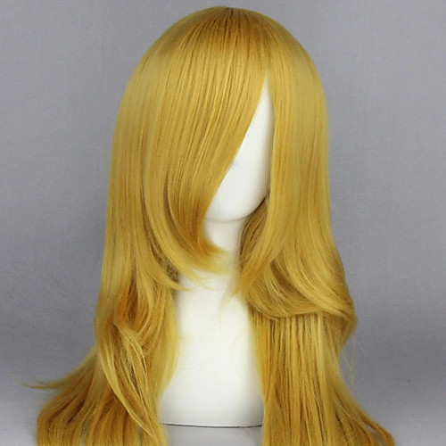 

Cosplay Costume Wig Cosplay Wig Shugo Chara Straight Cosplay Asymmetrical With Bangs Wig Blonde Very Long Blonde Synthetic Hair 26 inch Women's Anime Cosplay Women Blonde