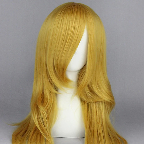 

Cosplay Costume Wig Cosplay Wig Shugo Chara Straight Cosplay Asymmetrical With Bangs Wig Very Long Blonde Synthetic Hair 26 inch Women's Anime Cosplay Women Blonde
