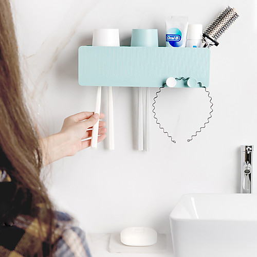 

Creative Gargle Suit Hanging Couples Family Toothbrush Toothbrush Rack Shelf kit Toothbrush Cu Color Random