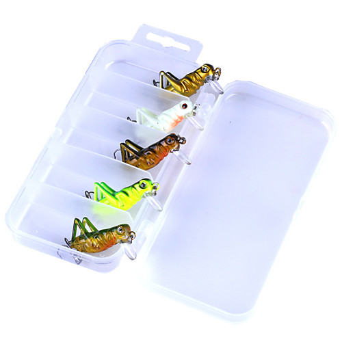 

5 pcs Fishing Accessories Set Lure Packs Sinking Bass Trout Pike Sea Fishing Bait Casting Ice Fishing Plastic Carbon Steel / Spinning / Freshwater Fishing / Carp Fishing / Bass Fishing / Lure Fishing