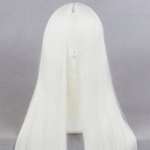 

Cosplay Costume Wig Cosplay Wig Cosplay Cosplay Straight Cosplay Halloween Asymmetrical Wig Long White Synthetic Hair 16 inch Women's Best Quality Comfortable White