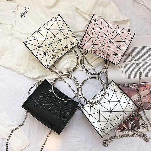 

Women's Zipper PU Crossbody Bag White / Black / Blushing Pink