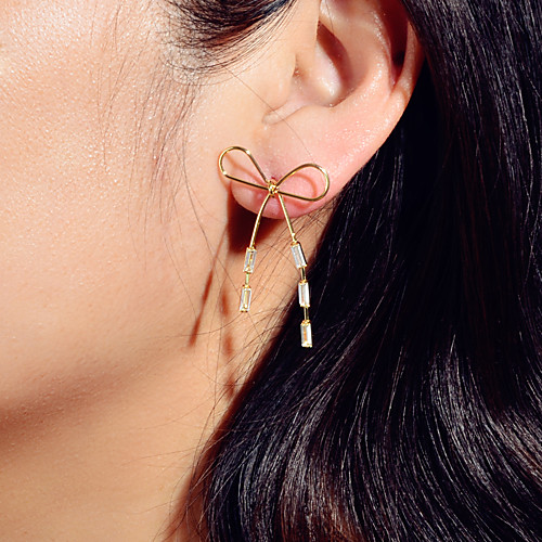 

Women's Earrings Classic Wedding Elegant European Trendy Korean French Earrings Jewelry Gold For Wedding Party Evening Engagement Birthday Beach 1 Pair