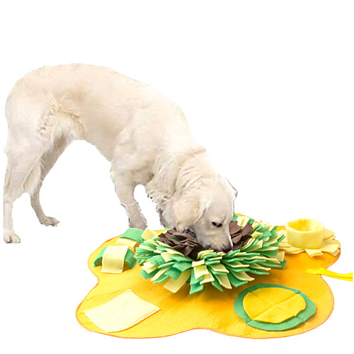 

Feeding Mat Snuffle Mat Dog Cat Pet Toy 1pc Flower Foldable Washable Pet Exercise Encourage Natural Foraging Skills Canvas Gift
