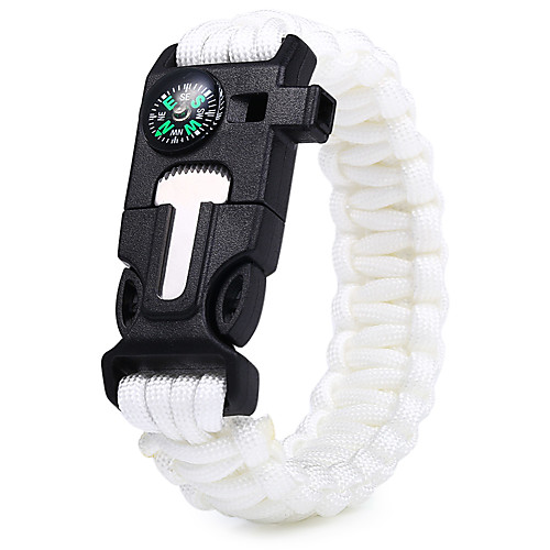 

Survival Whistle Parachute Cord Outdoor Removable Multi Function Straw Waterproof Material ABS Camping / Hiking Hunting Outdoor Exercise Camping Mountaineering Forest Green Cream White Black Army