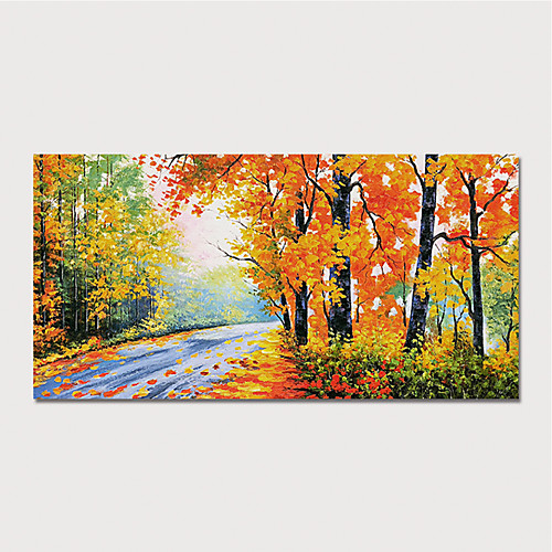 

Hand Painted Canvas Oilpainting Impression Landscape Home Decoration with Frame Painting Ready to Hang