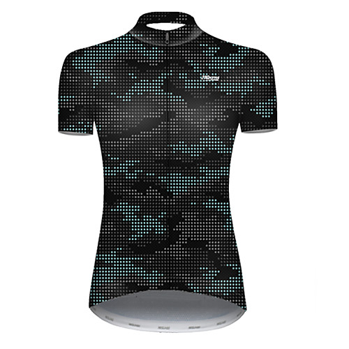 

21Grams Women's Short Sleeve Cycling Jersey Nylon Polyester Camouflage Polka Dot Camo / Camouflage Bike Jersey Top Mountain Bike MTB Road Bike Cycling Breathable Quick Dry Ultraviolet Resistant Sports