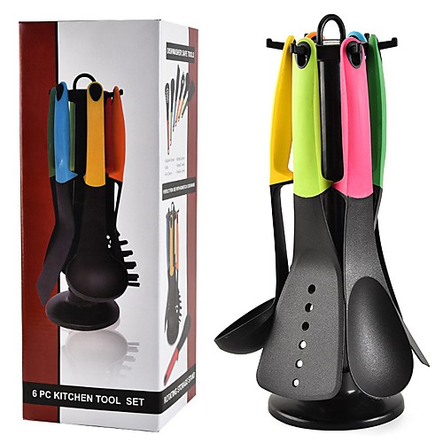 

Cooking Utensils Nylon Fiber Heatproof Cookware Sets Cooking Utensils 6pcs