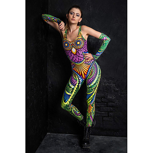 

Zentai Suits Catsuit Skin Suit Adults' Cosplay Costumes Ultra Sexy Women's Novelty Printing Halloween Masquerade / Leotard / Onesie