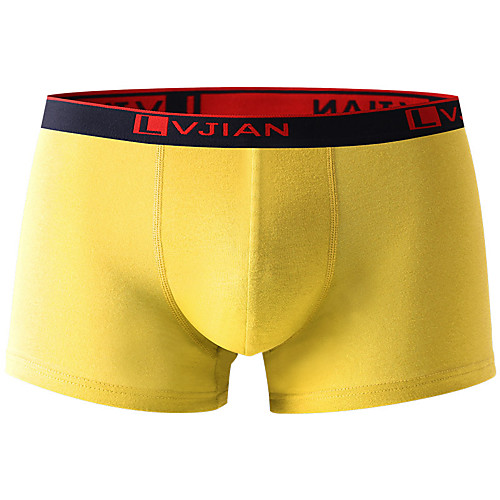 

Men's Sports Underwear Boxer Brief Trunks 1pc Elastane Sports Shorts Underwear Shorts Bottoms Running Walking Jogging Training Breathable Quick Dry Soft Fashion Black Red Yellow Grey Blue / Cotton