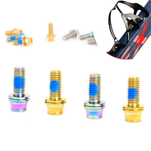 

Screws High Strength Durable Easy to Install For Road Bike Mountain Bike MTB Cycling Bicycle Titanium Alloy Gold Blue Grey