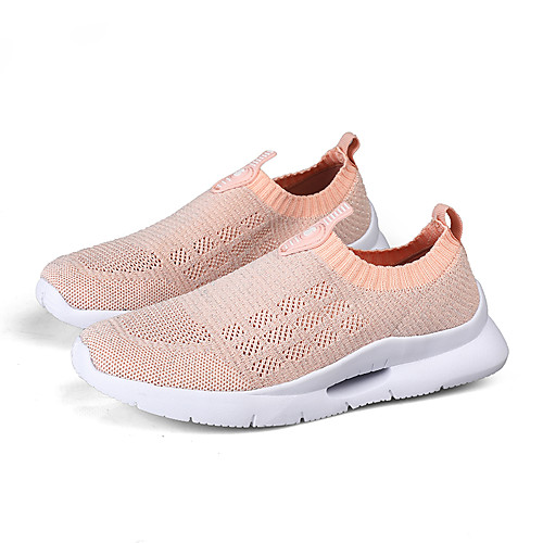 

Women's Trainers / Athletic Shoes 2020 Summer Wedge Heel Round Toe Sporty Sweet Athletic Mesh Fitness & Cross Training Shoes Black / Pink / Gray