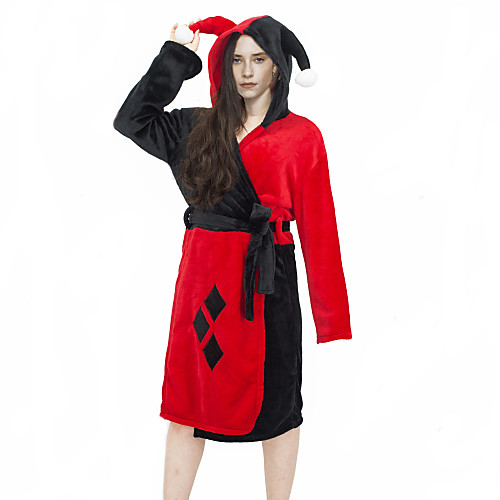 

Inspired by Suicide Squad Harley Quinn Anime Cosplay Costumes Japanese Sleepwear Bath Robe For Women's