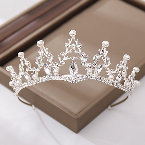 

Simple Style Alloy Tiaras with Rhinestone / Faux Pearl 1 Piece Wedding / Special Occasion Headpiece