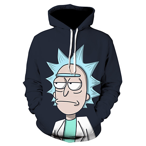 

Inspired by Rick and Morty Cosplay Costume Hoodie Terylene Print Printing Hoodie For Men's / Women's