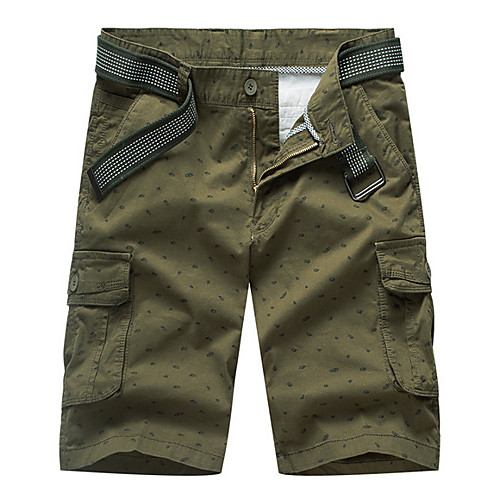 

Men's Basic Daily Shorts Tactical Cargo Pants Polka Dot Knee Length Blue Army Green Khaki Gray