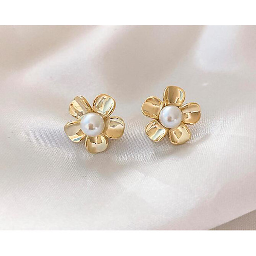 

Women's Earrings Classic Flower Love Vintage Classic Earrings Jewelry Gold For Gift Daily 1 Pair