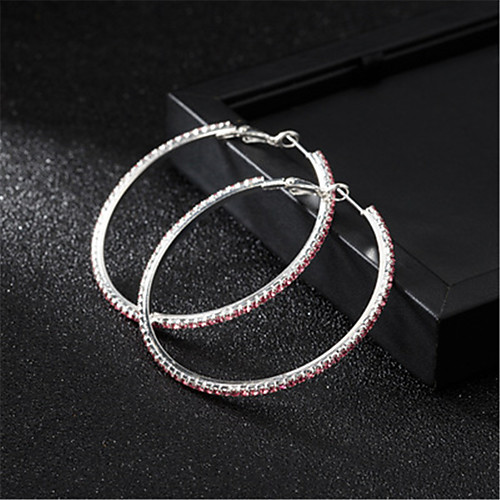

Women's AAA Cubic Zirconia Earrings Round Cut Mini Stylish Luxury Platinum Plated Gold Plated Earrings Jewelry Black / Silver / White / Fuchsia For Wedding Daily 1 Pair