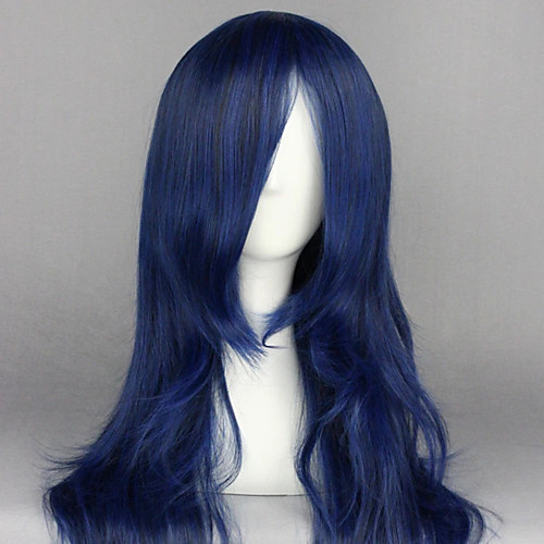 

Cosplay Wig Fujisaki Nagihiko Shugo Chara Wavy Cosplay Asymmetrical With Bangs Wig Very Long Black / Blue Synthetic Hair 26 inch Women's Anime Fashionable Design Cosplay Blue