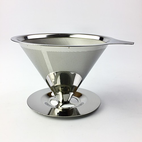 

Reusable Coffee Filter Holder Stainless Steel Brew Drip Coffee Filters Funnel Metal Mesh Coffee Tea Filter