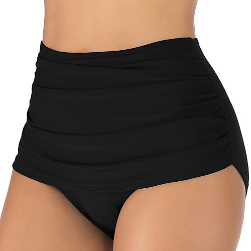 

Women's High Waisted Bikini Bottom Nylon Elastane Bottoms Breathable Quick Dry Swimming Surfing Water Sports Solid Colored Summer / Stretchy