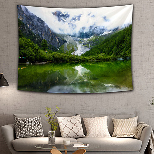 

Home Living Tapestry Wall Hanging Tapestries Wall Blanket Wall Art Wall Decor Forest Tree Blue Sky Cloudy Tapestry Wall Decor