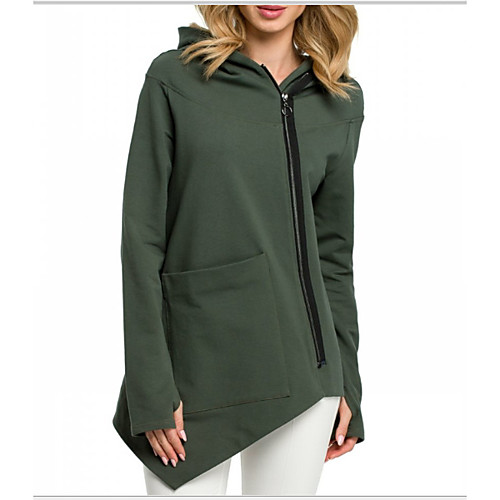 

Women's Hoodie Solid Colored Basic White Black Army Green Light gray Dark Gray S M L XL XXL XXXL