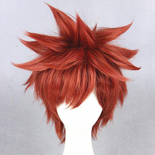 

Cosplay Wig Shirou Emiya Archer Fate stay night Straight Cosplay Layered Haircut With Bangs Wig Short Brown Synthetic Hair 14 inch Men's Anime Cosplay Cool Brown