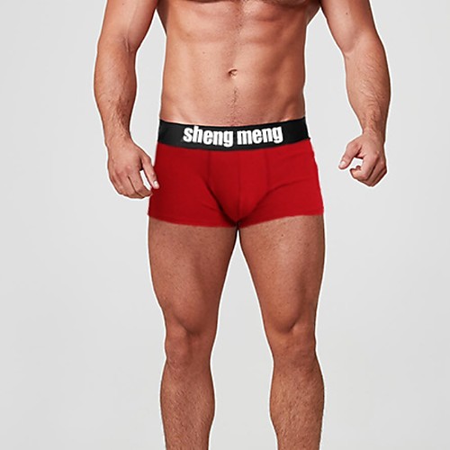 

Men's Basic Briefs Underwear Mid Waist White Black Red M L XL