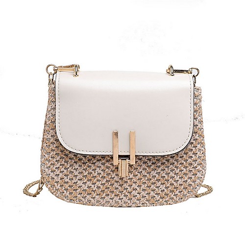 

Women's Zipper PU Crossbody Bag White / Black / Blushing Pink