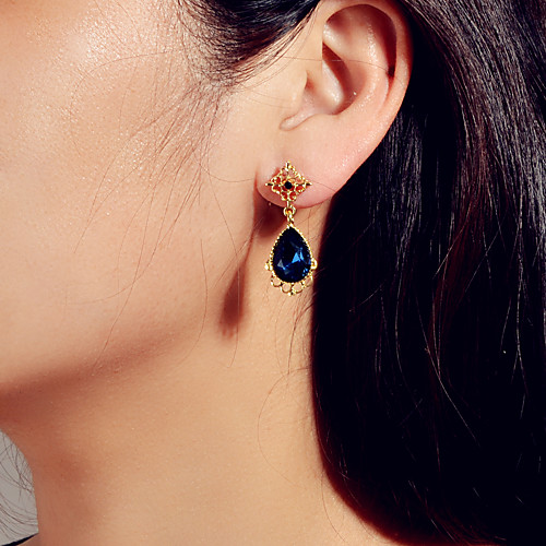 

Women's Earrings Pear Cut Wedding Classic Trendy Romantic Fashion French Earrings Jewelry Blue For Party Evening Engagement Vacation Birthday Beach 1 Pair