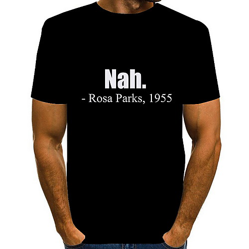 

Men's Graphic Letter Print T-shirt Daily White / Black