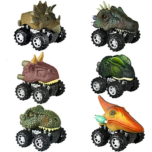 

Pull Back Car / Inertia Car Jurassic Dinosaur Tyrannosaurus Tyrannosaurus Rex Cute Creative Cool PVC (Polyvinylchlorid) Mini Car Vehicles Toys for Party Favor or Kids Birthday Gift 6 pcs