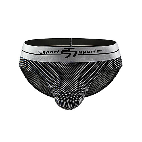 

Men's Basic Briefs Underwear - Normal Low Waist White Black Blue M L XL