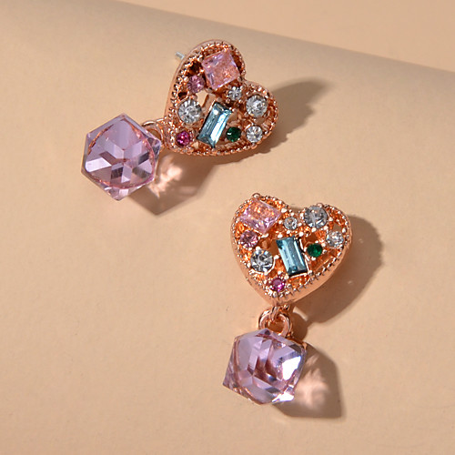 

Women's Earrings Geometrical Wedding Birthday European Trendy Fashion Cute French Earrings Jewelry Rose Gold For Party Evening Gift Engagement Birthday Beach 1 Pair