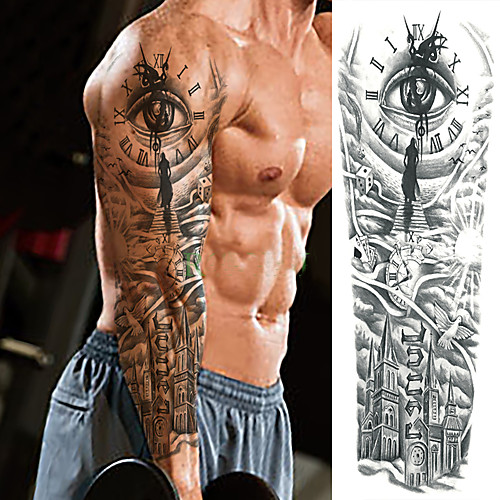 

LITBest 3 pcs Temporary Tattoos Ergonomic Design / Classic / Best Quality Body / brachium Paper Tattoo Stickers