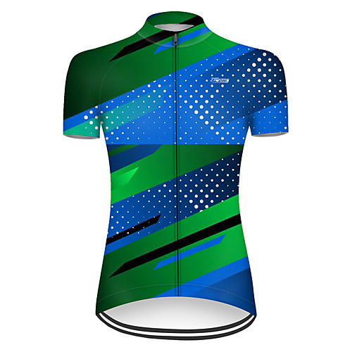 

21Grams Women's Short Sleeve Cycling Jersey Blue Bike Top Mountain Bike MTB Road Bike Cycling Breathable Sports Clothing Apparel / Micro-elastic