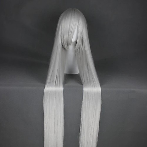 

Cosplay Costume Wig Cosplay Wig Suigintou Rozen Maiden Straight Cosplay Halloween With Bangs Wig Long White Synthetic Hair 47 inch Women's Anime Cosplay Party White