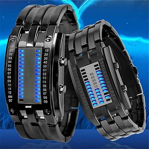 

Boys and Girls Digital Watch Casual Fashion Alloy Chinese Digital Black / Blue SilverBlue Water Resistant / Waterproof Day Date 1 pc Digital / Stainless Steel
