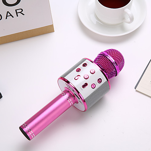 

wireless karaoke bluetooth condenser microphone portable singing handheld speaker &gt;85 for conference stage ktv interview home 220 v 5 w 0.1-10 khz 1800 mah 5 v for studio recording &