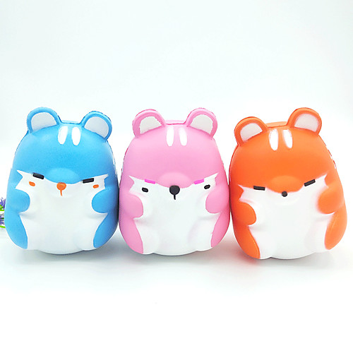 

Squishy Squishies Squishy Toy Squeeze Toy / Sensory Toy Jumbo Squishies 3 pcs Hamster Stress and Anxiety Relief Slow Rising PU For Kid's Adults' Boys and Girls Gift Party Favor