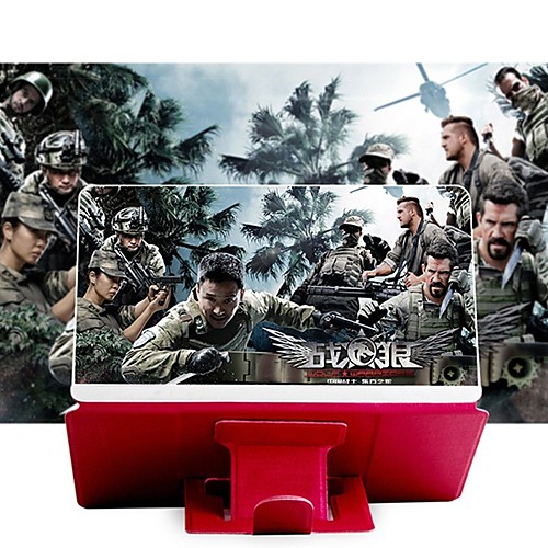 

Screen Magnifier 3D Phone Screen Magnifier 8 inch Foldable Compatible with Any Smartphones Phone Stand with Screen Amplifier 2-4 X for Movies Videos Gaming Daily Wear Leather Outdoor Indoor Kids